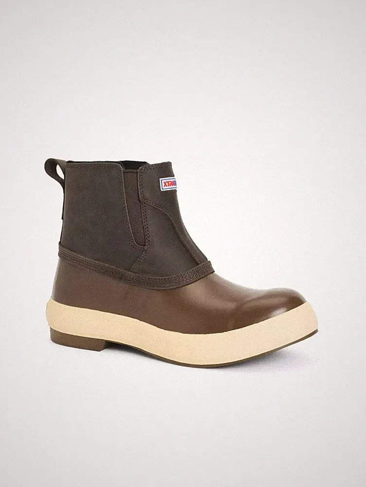 [XTRATUF] LPM-900 Men's 6" Legacy Chelsea Slip On Boot-Brown Size 8