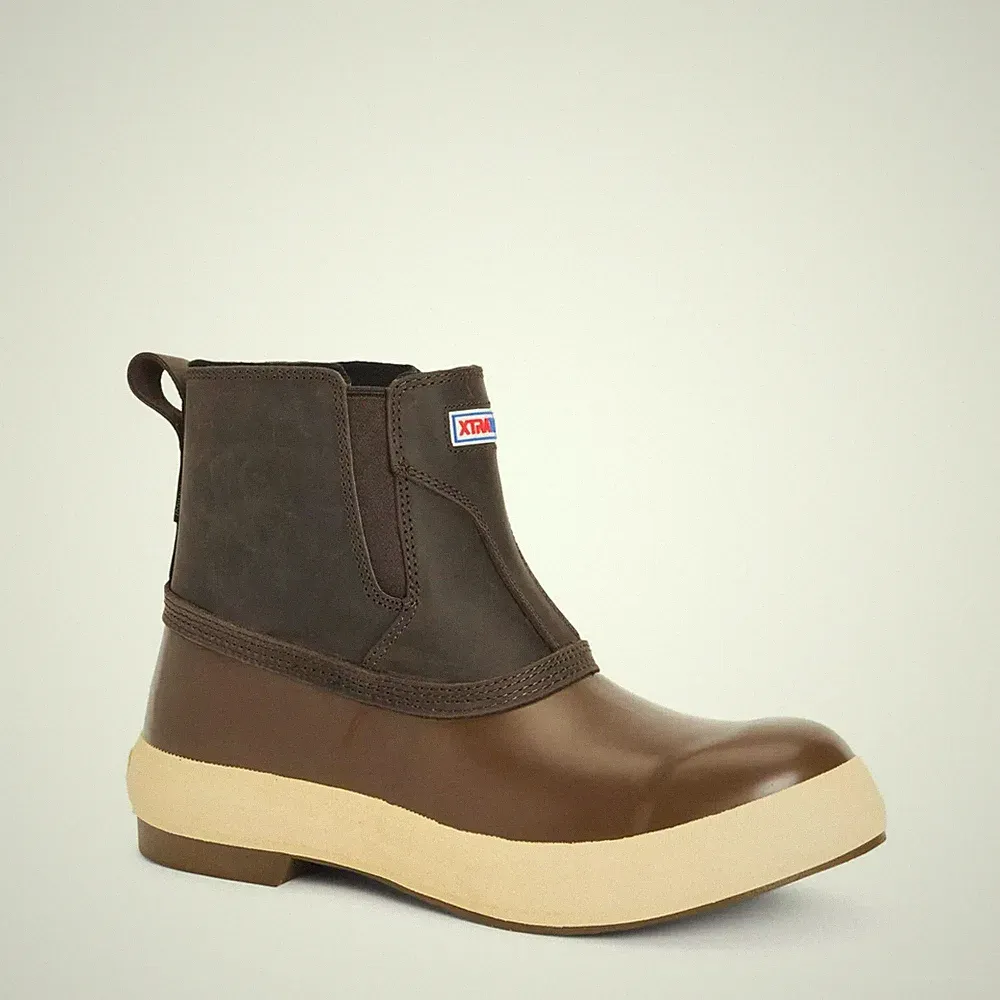 XTRATUF LPM-900 Men's 6" Legacy Chelsea Slip On Boot-Brown Size 8 PR